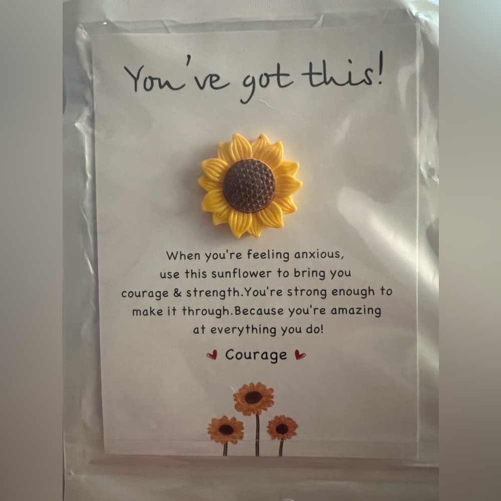 Sunflower courage card